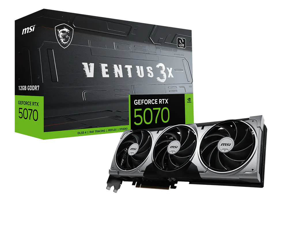 MSI GeForce RTX 5070 12G VENTUS 3X